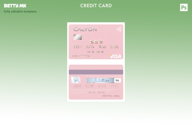 Модерен стил шаблон за виза картичка Algeria Calyon Algérie Bank